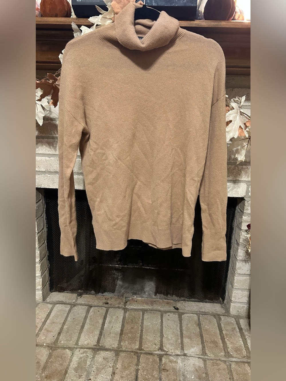 Halogen Tan Crewneck Sweater EUC